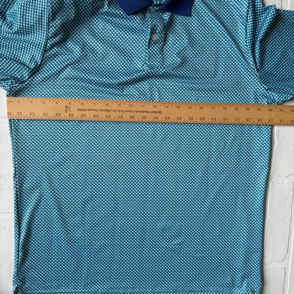 Bonobos Men's Golf Performance Polo Short Sleeve Shirt Sail Boat Pattern sz L - Picture 3 of 6